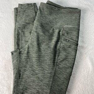 Eddie Bauer Heather Green Trail Tight Leggings Pants Hiking Womens size XL